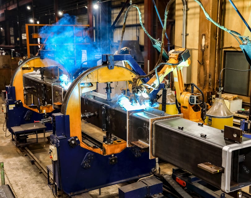 柱大組立溶接ロボット